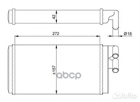 Радиатор отопителя 50602 NRF