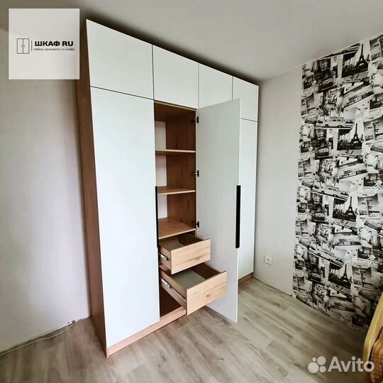 Шкаф распашной с фрезеровкой