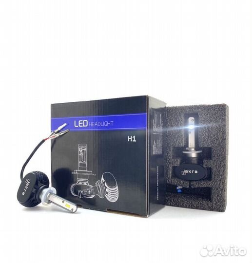 Лампа авто светодиодная iskra S1 H1 6500k 8000Lm