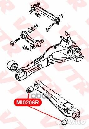 Сайленблок sasic рычагазадней подвески MI0206R VTR