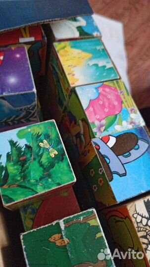 Детские книги, пазлы, кубики