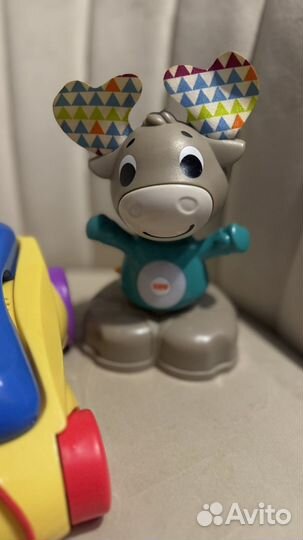 Fisher price телефон и лось