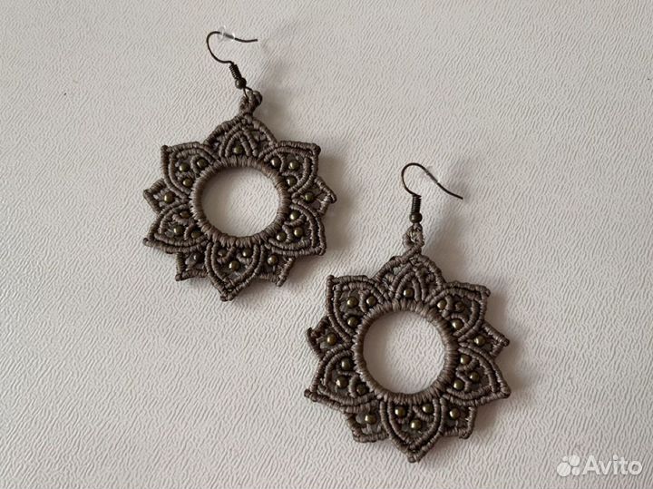 Серьги кольца новые 5 см