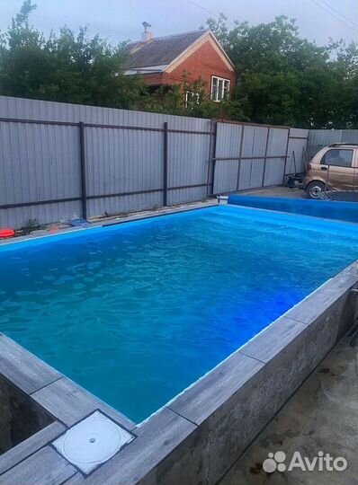 Бассейн с лестницей 4м*3м*1,5м