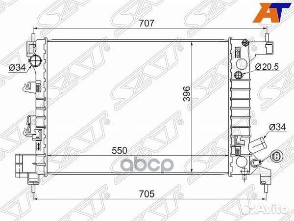 Радиатор Chevrolet Aveo 11-15 / Ravon R4 16