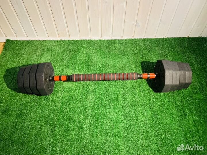 Гантели + штанга + гиря + перчатки