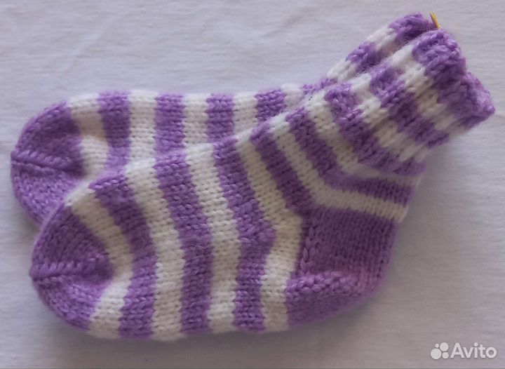 Детские вязаные носки