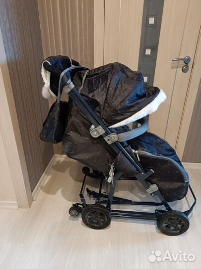 Детские санки коляска ника