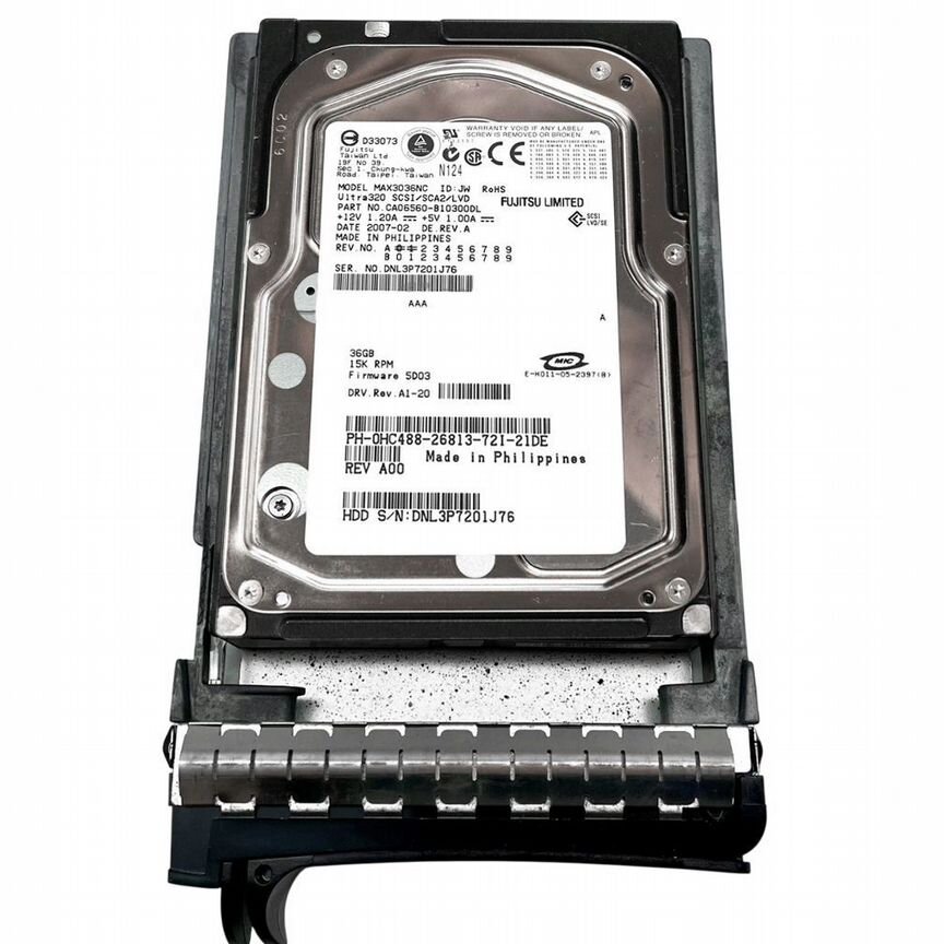 [HC488] Жесткий Диск Dell 36gb U320scsi 3.5" Hdd Hc488