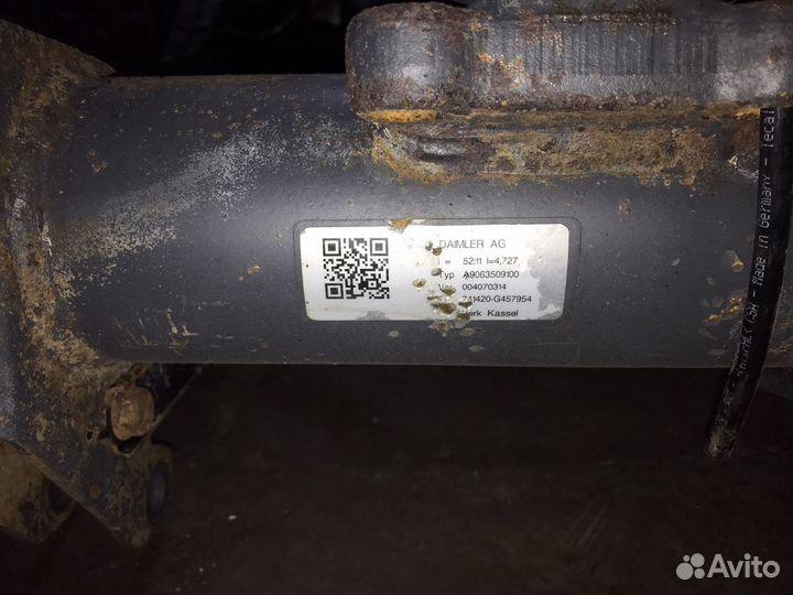 Задний мост спарка Mercedes Sprinter 515 w906