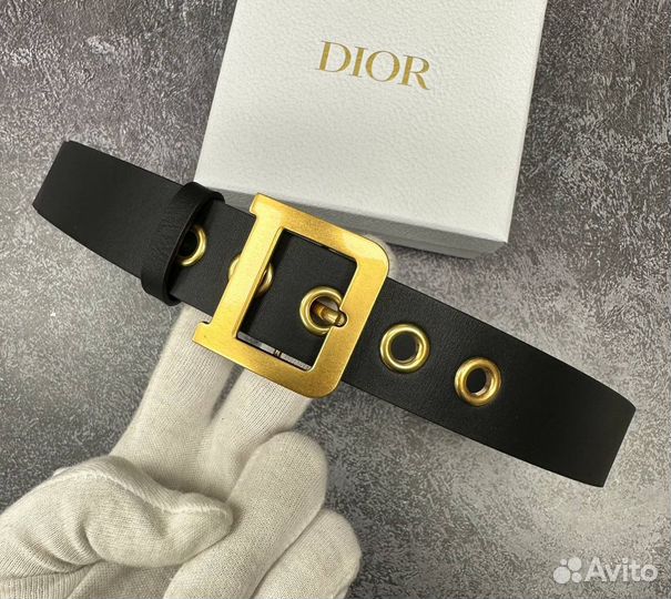 Ремень поясной Dior из телячьей кожи