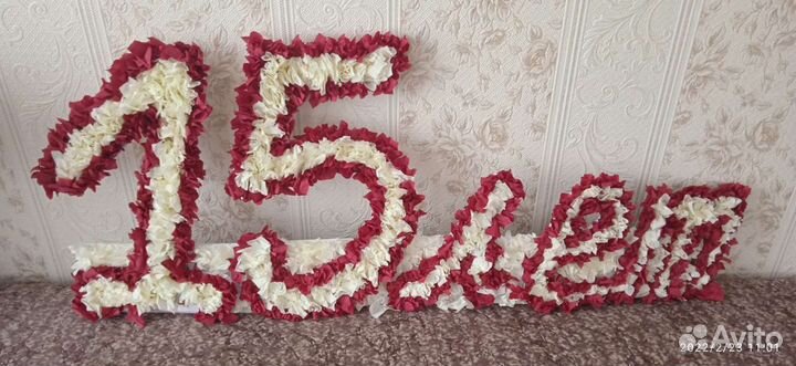 Цифры 15 лет на день рождения