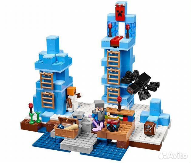 Конструктор майнкрафт Ледяные шипы 10621