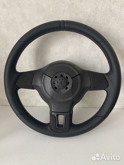 Руль на volkswagen polo/golf/jetta/tiguan в коже