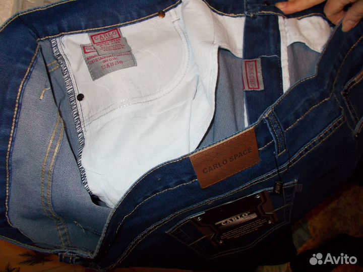 Мужские джинсы классика, прямые, широкие. р-р54