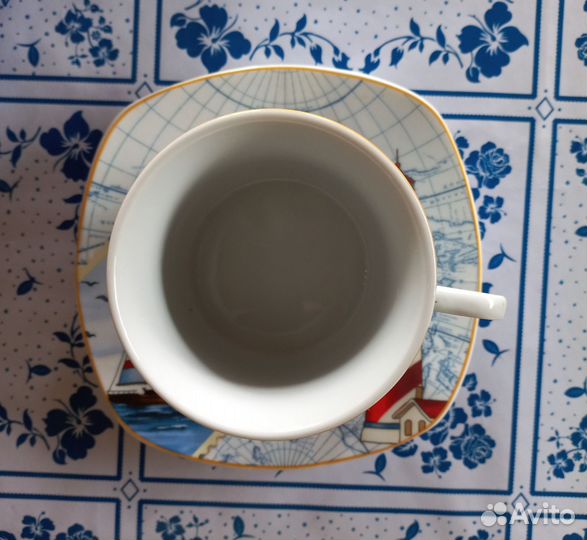 Набор чашка с блюдцем 5 шт