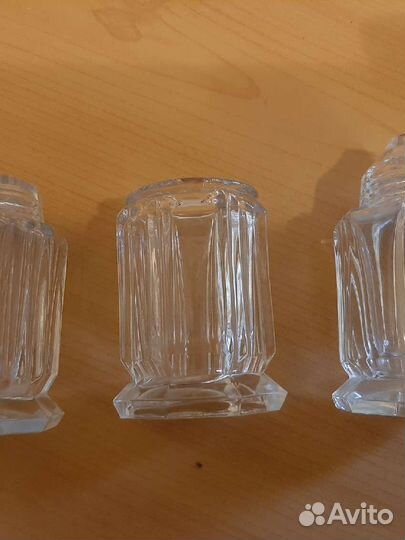 Набор для специй, чешское стекло