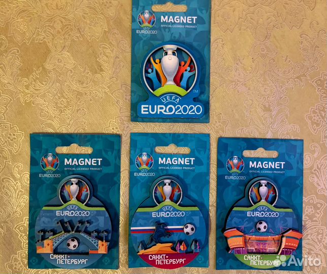 Набор магнитов Уефа Евро Euro 2020 (4 штуки)