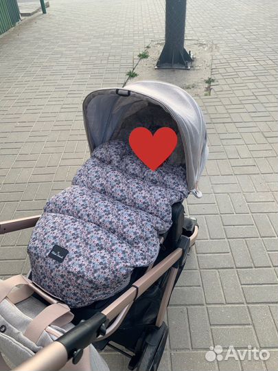 Конверт - муфта с опушкой в коляску Elodie