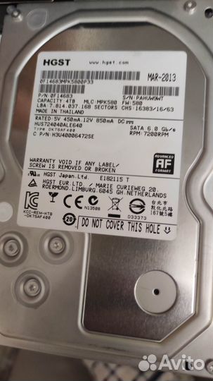 HDD hgst 4Tb