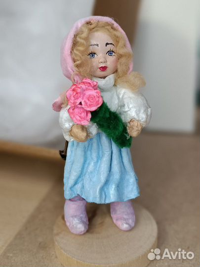 Ватная игрушка ручная работа коллекционная вата