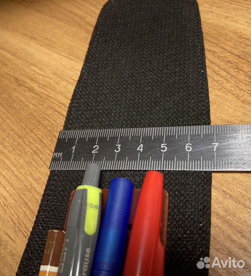 Пенал для ручек или очков из кожи натуральной