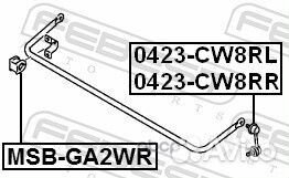 Втулка заднего стабилизатора D16 msbga2WR Febest