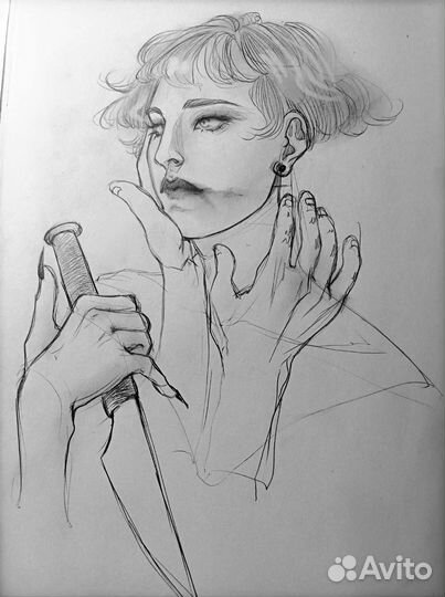 Художник, дизайнер, портрет, иллюстрация