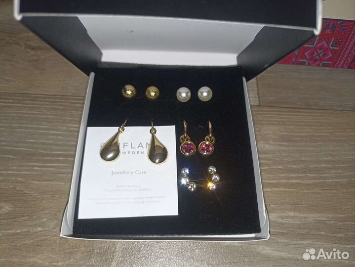 Серьги комплект бижутерия oriflame новые