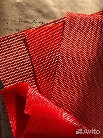 Воск цветной пчелиный, вощина для свечей