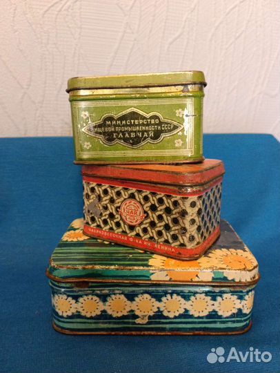 Жестяные коробочки СССР