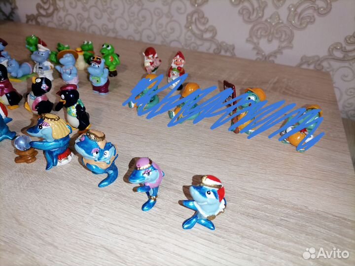 Киндеры 90 х бегемоты пингвины акулы