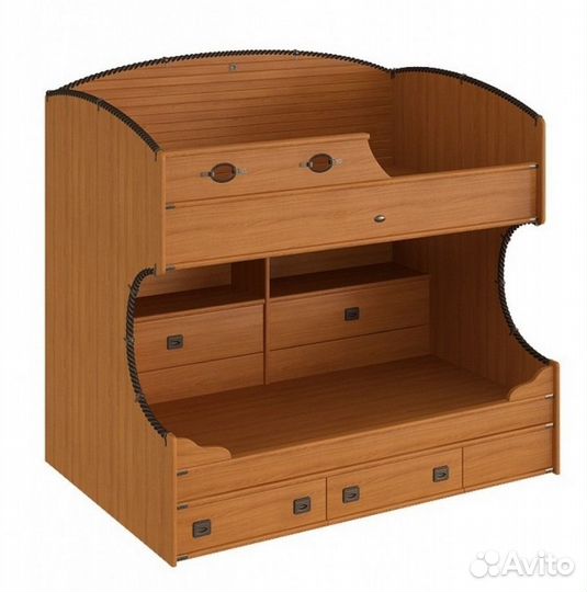 Детская двухярусная кровать с матрасом бу