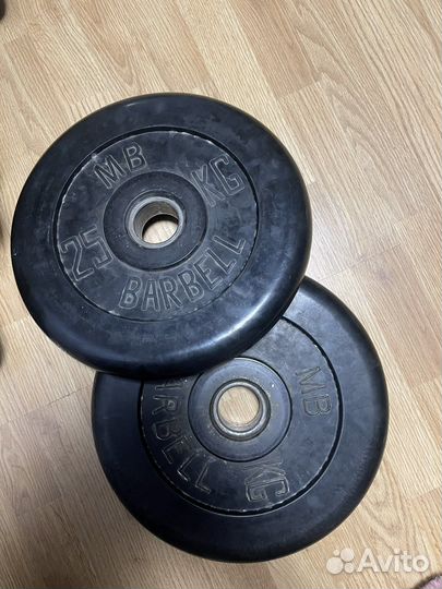 Диски для штанги 25кг, 50мм