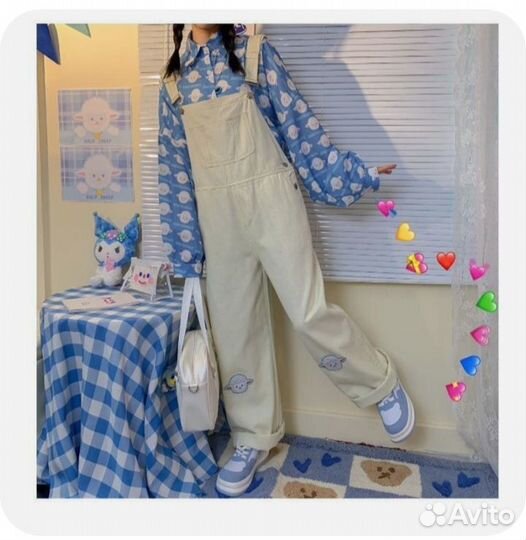 Джинсовый комбинезон новый