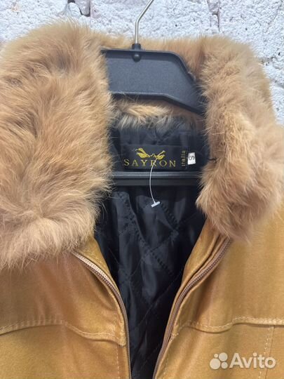 Куртка из натуральной кожи с мехом 44-46