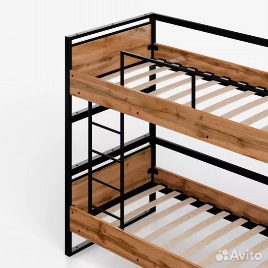 Кровать двухъярусная лофт Волстрит 90х90 toploft