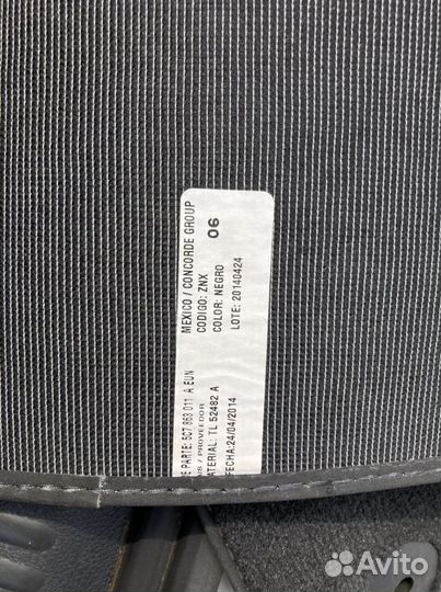 Ворсовые ковры в салон джетты 6