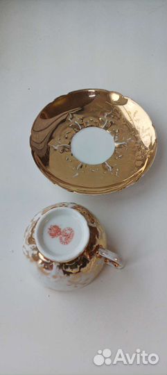 Чайная пара, фарфор Гарднер