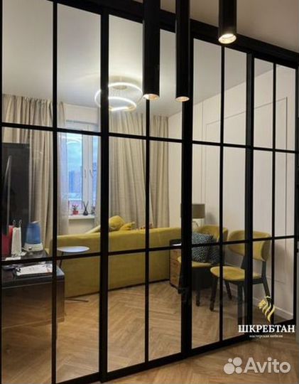 Стеклянные перегородки для зонирования