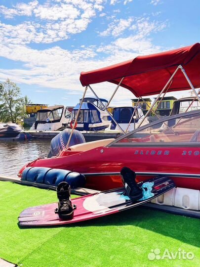 Аренда катера. Катание на вейке. Вейк