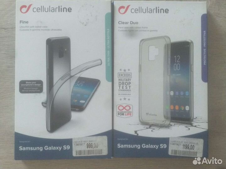 Новый запечатанный чехол оригинал Samsung s9 и s9+