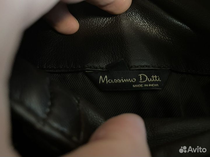 Кожанная юбка massimo Dutti