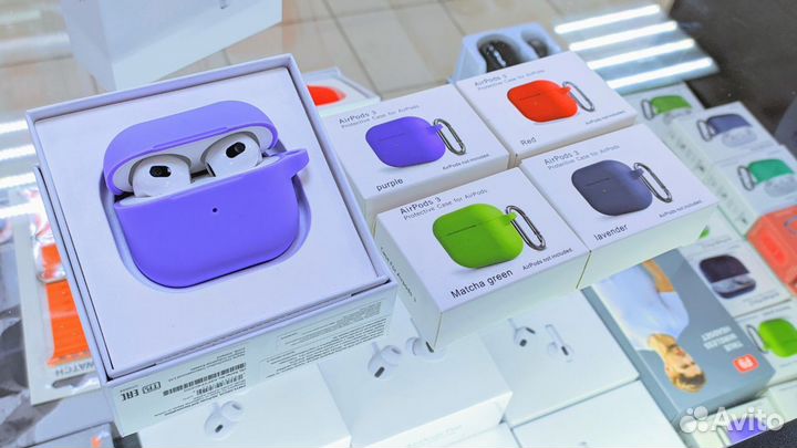 Беспроводные наушники Apple Airpods 3 Lux + Чехол
