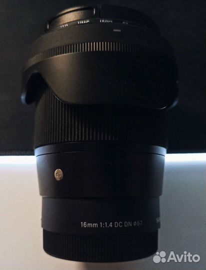 Профессиональный Объектив Sony Sigma 16mm