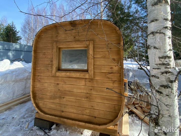 Бани-бочки квадро с доставкой