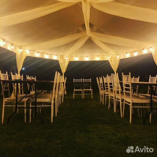 Аренда красивых шатров и банкетного оборудования