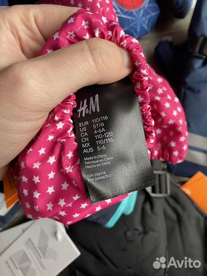 Перчатки варежки непромокаемые h&m