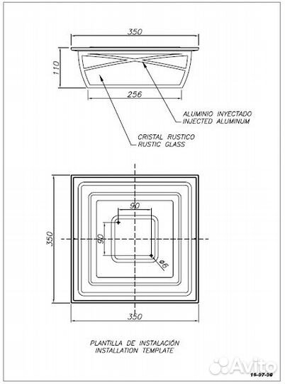 Уличный потолочный светильник Alba