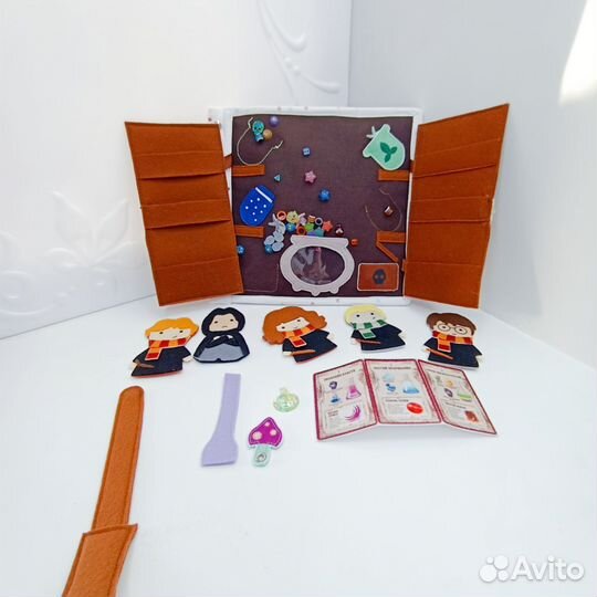 Книга Гарри Поттер из фетра и ткани для детей